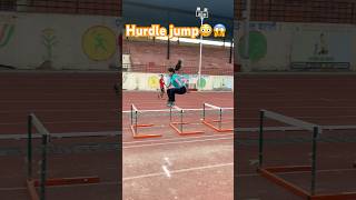 Hurdle jump 😱😳Hardwork olympicsport trackandfield hurdledrills ✨💪 [upl. by Euqina]