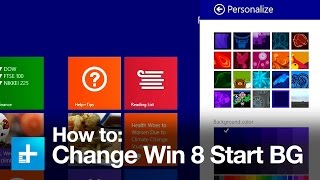 How to change the background in Windows 8 and 81’s Start screen [upl. by Ytissac]