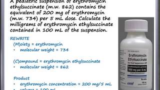 Calculations  Calculation of Active Drug Moiety [upl. by Ahsimak]