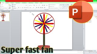 How to Super Fast Fan Animation in PowerPoint [upl. by Teerprug450]