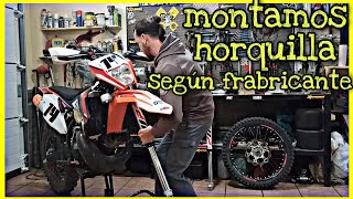 Como MONTAR HORQUILLA de MOTO PASO a PASO según FABRICANTE [upl. by England]