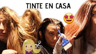 COMO TEÑIRTE SOLA EL CABELLO EN CASA CORRECTAMENTE Estudié peluquería😊👍🏼  Sara Bruno [upl. by Edak]