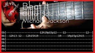 Beat It Guitar Solo Lesson  Michael Jackson [upl. by Aerdnael]