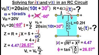 Electrical Engineering Ch 10 Alternating Voltages amp Phasors 33 of 82 i amp v in an RL Circuit [upl. by Fanechka]