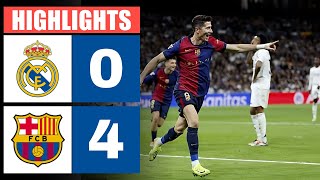 🔴 Resumen  REAL MADRID vs BARCELONA 0  4  HIGHLIGHTS  LaLiga 202425 [upl. by Alul942]