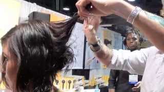 Haircutting Aline with thinning shears [upl. by Mariel260]