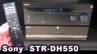 Sony STRDH550 52 Stereo Receiver UNBOXING amp Review 72 AVR STRDN860 850 750 51 [upl. by Lebasiram]