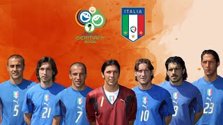 HISTORICAL SQUAD ITALY WORLD CUP 2006 [upl. by Buxton545]