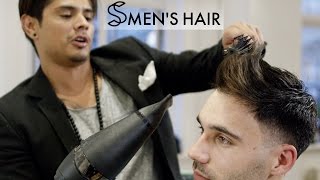 Modern Hairstyle For Men  Drop Fade  Natural Streaks Mens Hair Highlights [upl. by Idid942]