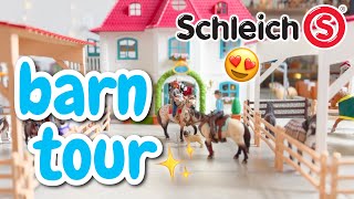 My BIGGEST Schleich Setup HUGE 2024 Horse Barn Tour [upl. by Naahs480]