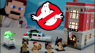 Ghostbusters Movie Light up Firehouse Station amp Slimer Toys Dept 56 [upl. by Ayenet]