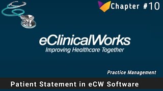 eCW  10  How to setup Patients statement in eclinicalworks  Paper and Electronic statement [upl. by Olwen]