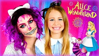 Alice in Wonderland Makeup Alice and Cheshire Cat Makeup Tutorial [upl. by Artima567]