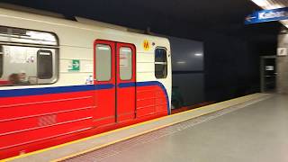 Warsaw metro new but old train [upl. by Idnek]