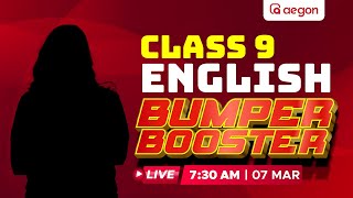 ENGLISH  LIVE CLASS BUMPER BOOSTER🐓🌄 CLASS 9  AEGON LEARNING [upl. by Occer]