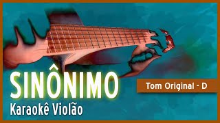 Zé Ramalho  Sinônimo  Karaokê Violão [upl. by Aldwin126]