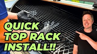 Install the Top Rack on a PIT BOSS in SECONDS [upl. by Yrrak]