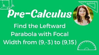 Find the Leftward Equation Using Focal Width [upl. by Adnwahsor]