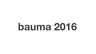 bauma 2016  Messeteaser Highlights  SEWEURODRIVE [upl. by Nnahgiel]