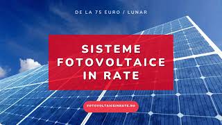 Sisteme fotovoltaice in rate  ENERGY CRAFTERS [upl. by Mariellen]