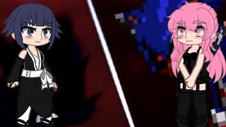 Waifus Animes reagindo Goku Black vs Sonic Exe Degrafic [upl. by Anyrak]