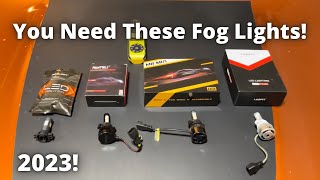 Brightest LED Fog Lights Sealight Fanteli Mifmia and Lasfit Tested Which brand is the best [upl. by Nixon465]