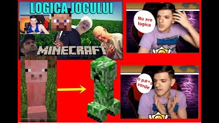 Madalin Reacționează la Logica Minecraft Zappy TV [upl. by Hospers]