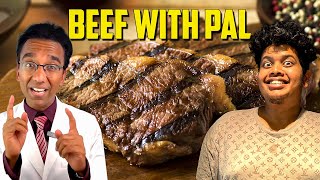 Making DrPal Eat Beef  First Time in YouTube History 😂  Irfans View [upl. by Ludmilla]