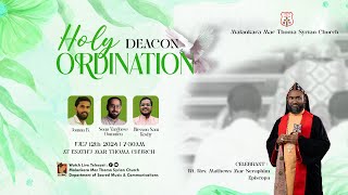 DEACON ORDINATION  JOMON B SONU OOMMEN BLESSON KOSHY  ENATHU MAR THOMA CHURCH  DSMC MEDIA [upl. by Nrol]