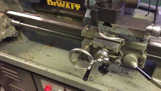 Boxford AUD Lathe Mk III Turning some 3quot Bar [upl. by Elokkin]