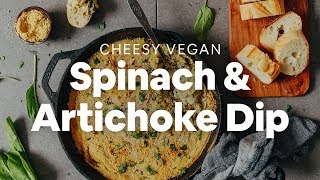 Spinach Artichoke Dip  Minimalist Baker Recipes [upl. by Noiraa]