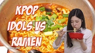 KPOP IDOLS VS RAMEN [upl. by Bronwen]