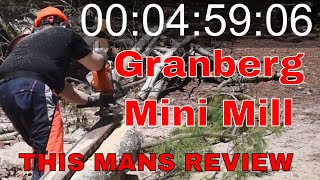 Granberg Mini Mill  Me and My Alaskan Chainsaw Mill  Sawmill video [upl. by Lesly]