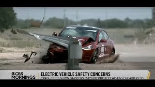 CBS Runs BS EV Story  Guardrails Cannot Withstand the Impact of an EV [upl. by Sheng]