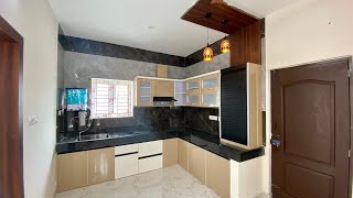 Attractive Modular Kitchen Design 10x16feet Beige amp White Combo Cabinets 🔥🔥🔥 [upl. by Nosirrah998]