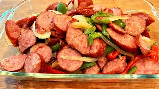 How to Cook Kielbasa Sausage and Peppers [upl. by Raimes]