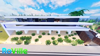 Modern Bel Air Mansion  Home Tour With House Code  Roblox RoVille [upl. by Toomay670]