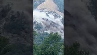 biggest landslide hilly npltravel hillsmountains shorts [upl. by Ayalat928]