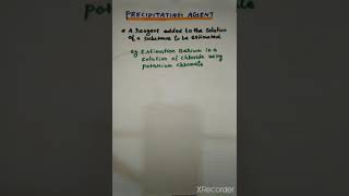 Precipitating Agents DrMKThirupathy [upl. by Reteid]