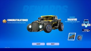 How to EASILY unlock FREE Backfire Car Body Wheel in Fortnite  Complete Races on Thrash Mountain [upl. by Vincenz]