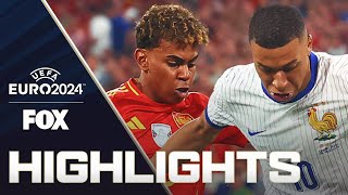 Spain vs France Highlights  UEFA Euro 2024  Semifinals [upl. by Kred]