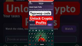 Unlock Crypto Profits  Tapswap code  tapswap code Unlock Crypto Profits tapswap crypto [upl. by Savanna]