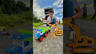 RC Excavator VS Dumper Truck Unboxing shorts unboxing excavator truck [upl. by Euqram397]