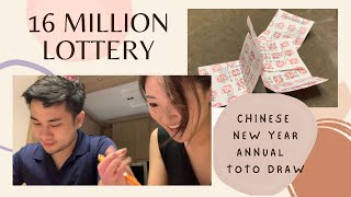 16 Million CNY TOTO draw We Won… [upl. by Eimmij]