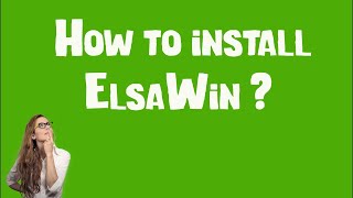 How to install Elsawin [upl. by Tereb955]