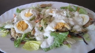 Receta Ensalada Fresca De Pollo Y Salsa De Yogur  Silvana Cocina Y Manualidades [upl. by Eibrab269]