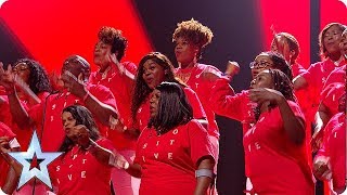 INSPIRATION ALERT B Positive Choir RISE UP in the BGT Final  The Final  BGT 2018 [upl. by Ecraep403]