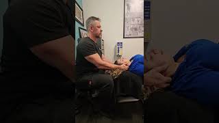 Chiropractic Adjustment  Neck Adjustment chiropractor chiroadjustment [upl. by Halik]