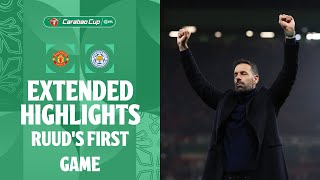 RUUDS FIRST GAME  Manchester United v Leicester City extended highlights [upl. by Renny937]