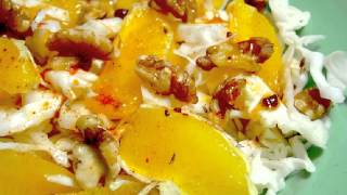 Recetas comida vegetariana Ensalada de col y naranjas [upl. by Miahc]